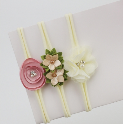 Factory Wholesale Kids Baby Headband, Baby flower hair band,colorful flower hair band C-hb176